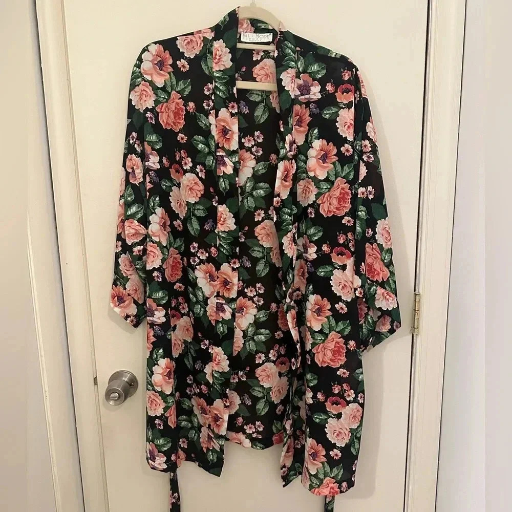 Vintage Val Mode Lingerie Robe Large
